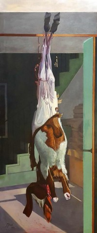 S. M. Fawad, 24 x 61 Inch, Oil on Canvas, Realistic Painting, AC-SMF-194